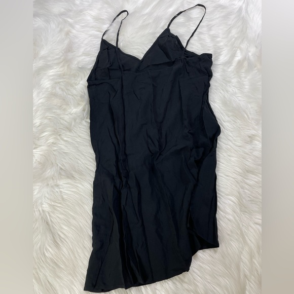 NWT $575 Iro Jorma Ruffled Printed Georgette Midi Dress In Black - Picture 10 of 11